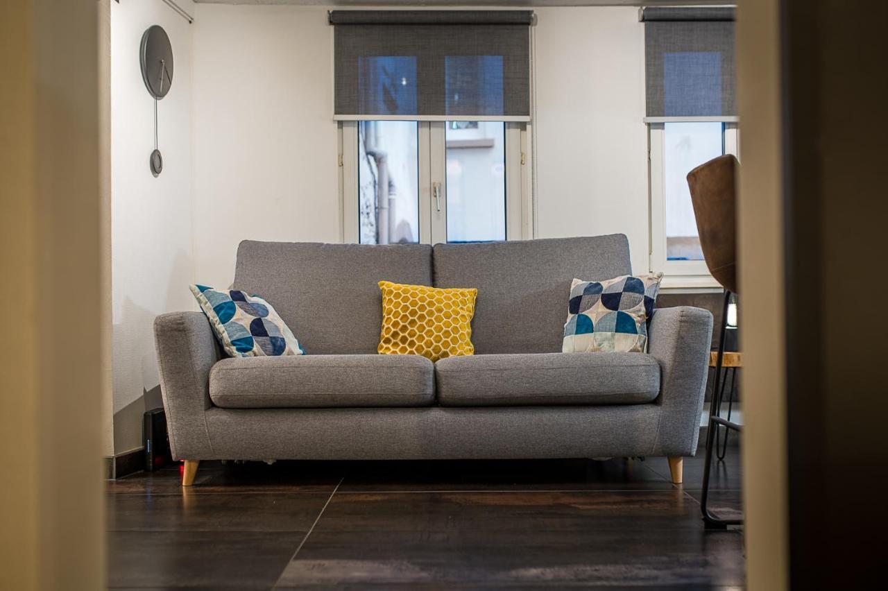 Appart 4 Pers Design Et Cosy Avec Jardin Au Coeur De Selestat Luaran gambar
