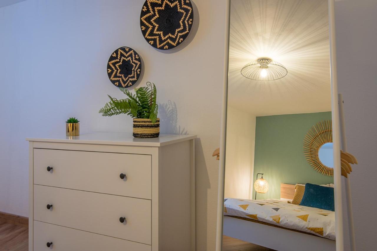 Appart 4 Pers Design Et Cosy Avec Jardin Au Coeur De Selestat Luaran gambar